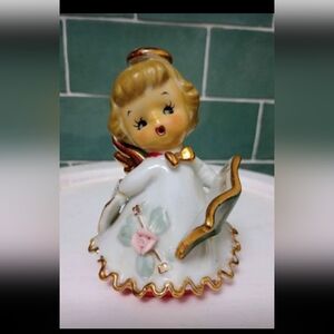 Vintage 1950s Lefton Naughty Choir Angel Bell